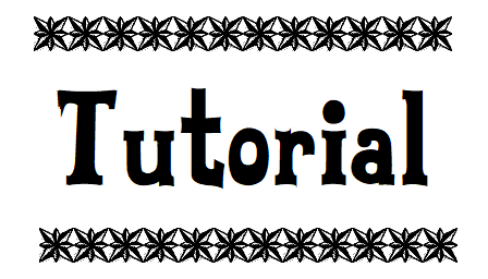 A clickable link which reads: "Tutorial".